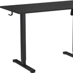 Adjustable Black Wood and Steel Standing Desk