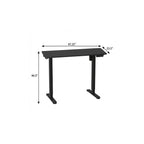 Adjustable Black Wood and Steel Standing Desk
