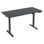 Adjustable Black Wood and Steel Standing Desk
