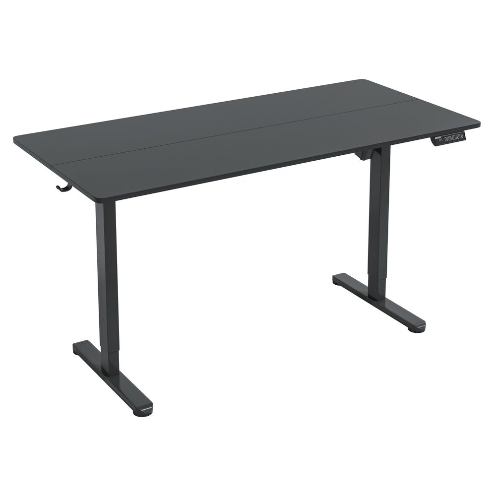 Adjustable Black Wood and Steel Standing Desk