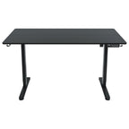Adjustable Black Wood and Steel Standing Desk