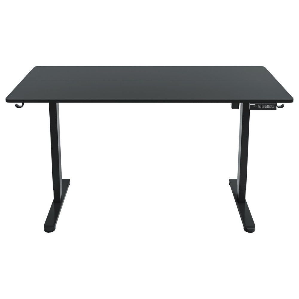 Adjustable Black Wood and Steel Standing Desk