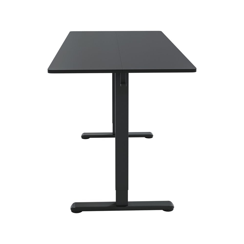 Adjustable Black Wood and Steel Standing Desk