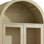 70" White Wood Two Door Pantry Or Storage Closet