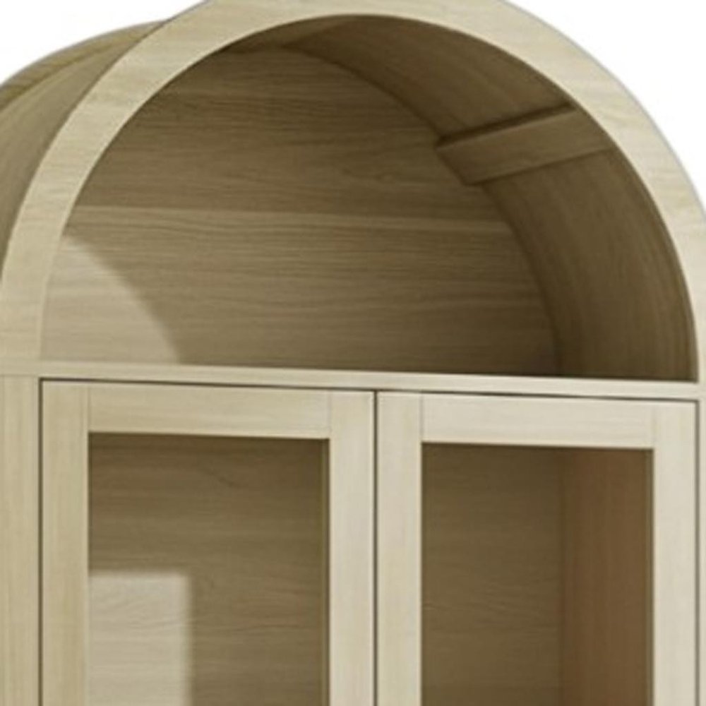 70" White Wood Two Door Pantry Or Storage Closet