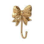 4" Gold Cast Iron Bow Wall Hook