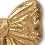 4" Gold Cast Iron Bow Wall Hook