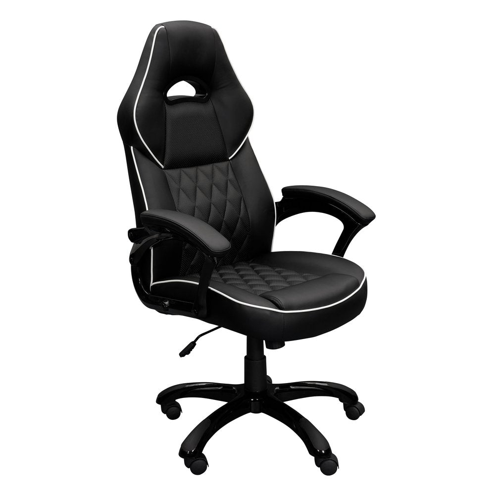 Black Adjustable Height Swivel Rolling Executive Office Chair