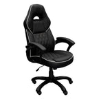 Black Adjustable Height Swivel Rolling Executive Office Chair