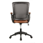 Brown Adjustable Height Swivel Rolling Office Chair