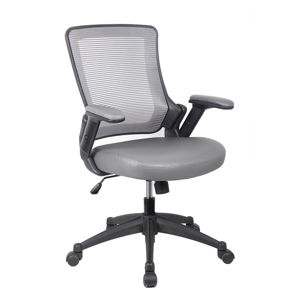 Brown Adjustable Height Swivel Rolling Office Chair