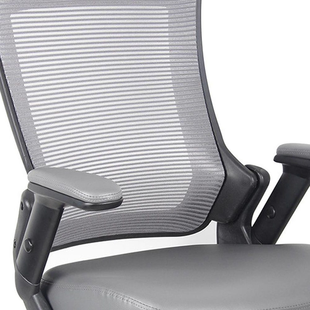 Brown Adjustable Height Swivel Rolling Office Chair