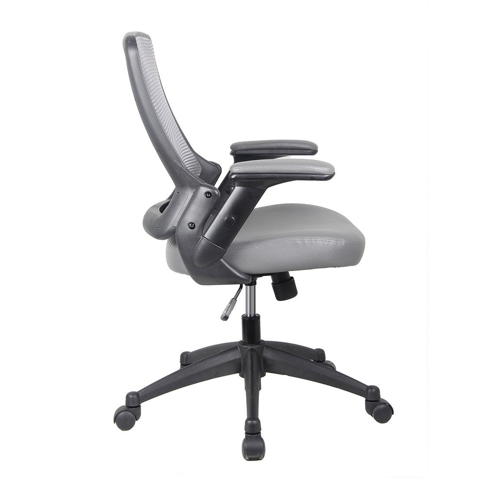 Brown Adjustable Height Swivel Rolling Office Chair