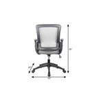 Brown Adjustable Height Swivel Rolling Office Chair