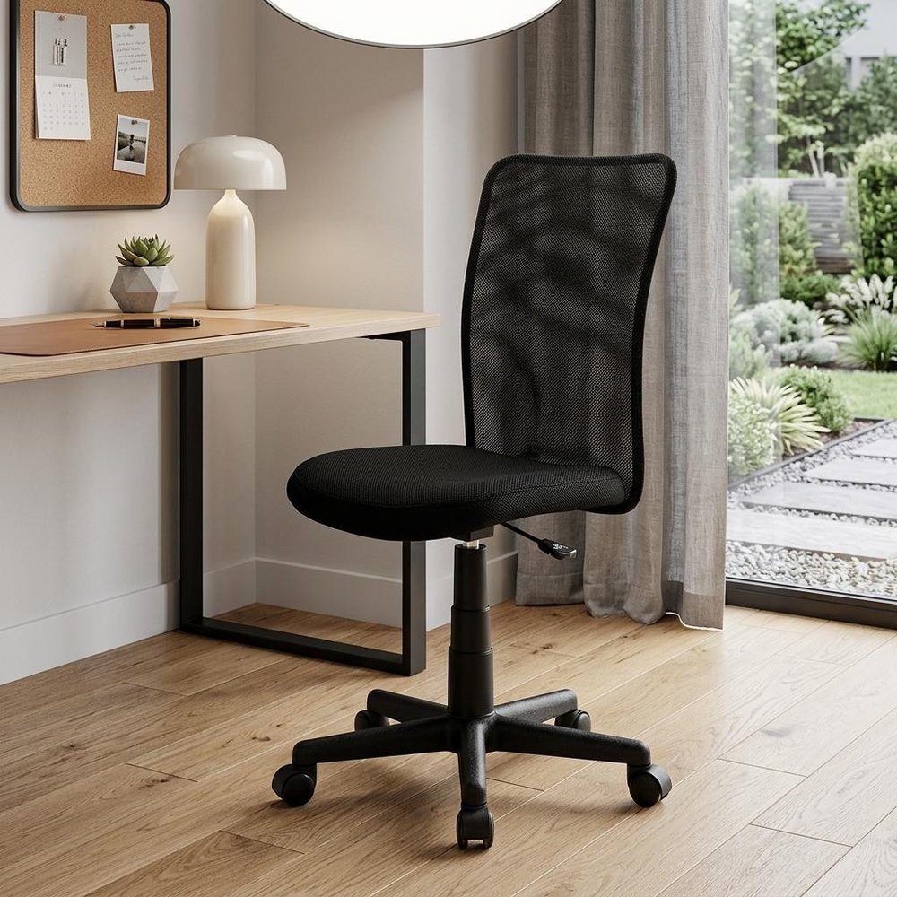 Black Swivel Rolling Office Chair