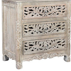 Five Piec Gray Solid Wood Bedroom Set With Mirror