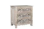 Five Piec Gray Solid Wood Bedroom Set With Mirror
