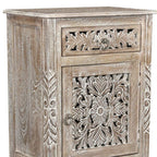 Five Piec Gray Solid Wood Bedroom Set With Mirror