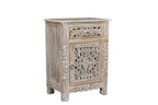 Five Piec Gray Solid Wood Bedroom Set With Mirror
