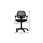 Black Swivel Rolling Office Chair