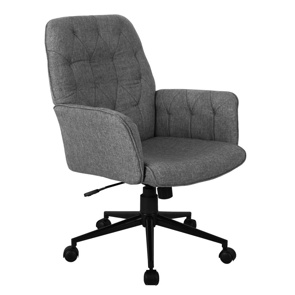 Gray Adjustable Height Swivel Rolling Office Chair