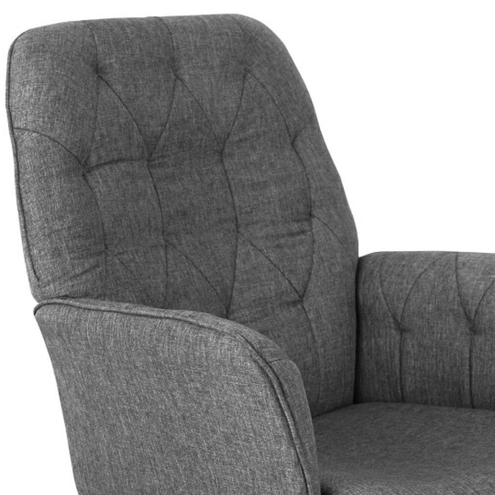 Gray Adjustable Height Swivel Rolling Office Chair