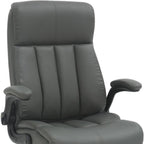 Gray Adjustable Height Swivel Rolling Executive Office Chair