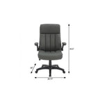 Gray Adjustable Height Swivel Rolling Executive Office Chair