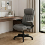 Gray Adjustable Height Swivel Rolling Executive Office Chair