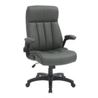 Gray Adjustable Height Swivel Rolling Executive Office Chair
