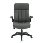 Gray Adjustable Height Swivel Rolling Executive Office Chair