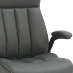 Gray Adjustable Height Swivel Rolling Executive Office Chair