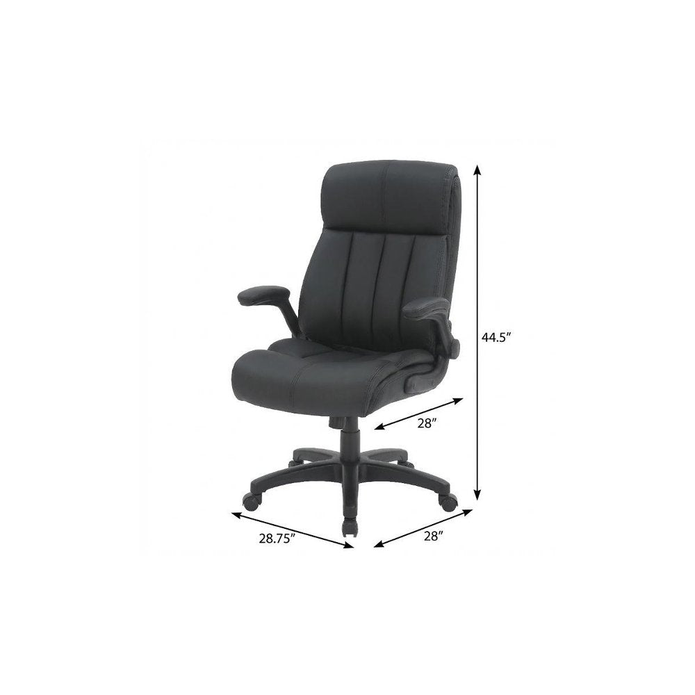 Gray Adjustable Height Swivel Rolling Executive Office Chair