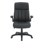 Gray Adjustable Height Swivel Rolling Executive Office Chair