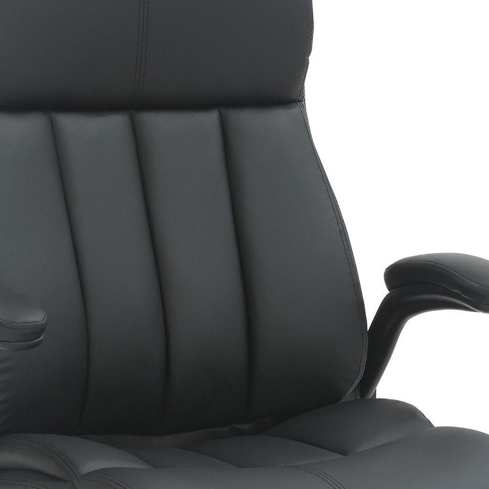 Gray Adjustable Height Swivel Rolling Executive Office Chair