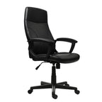 Black Adjustable Height Swivel Rolling Executive Office Chair