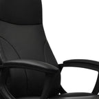 Black Adjustable Height Swivel Rolling Executive Office Chair