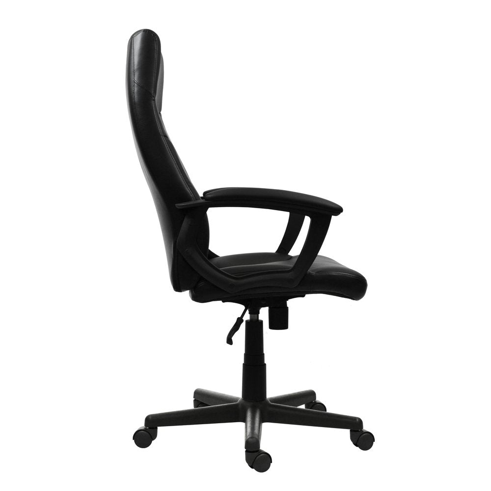 Black Adjustable Height Swivel Rolling Executive Office Chair