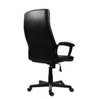 Black Adjustable Height Swivel Rolling Executive Office Chair