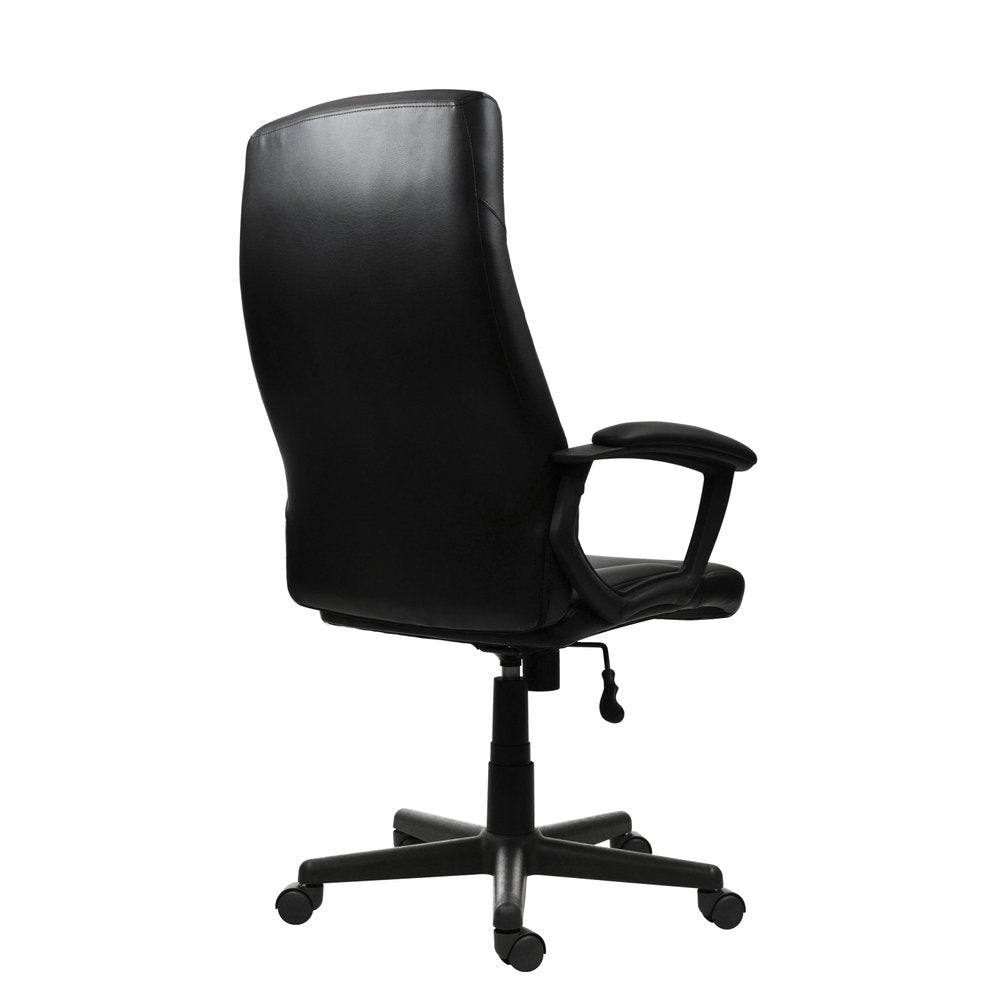 Black Adjustable Height Swivel Rolling Executive Office Chair