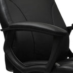 Black Adjustable Height Swivel Rolling Executive Office Chair