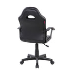 Blue Adjustable Height Swivel Rolling Gaming Chair