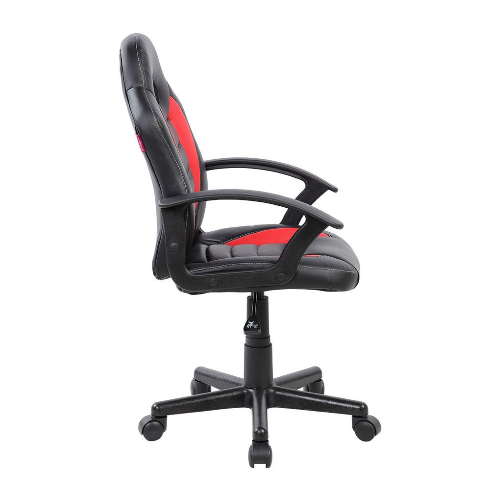 Blue Adjustable Height Swivel Rolling Gaming Chair