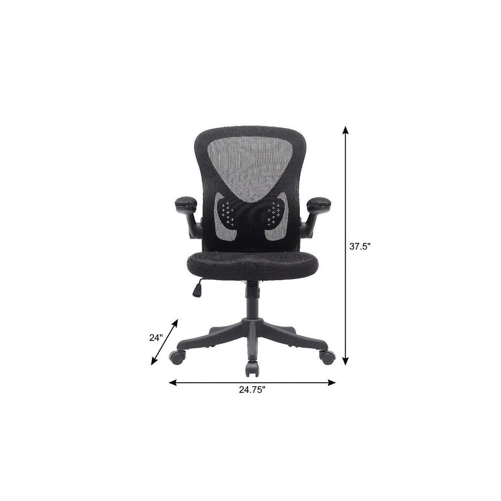 Black Swivel Rolling Office Chair