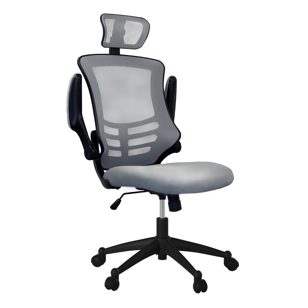 Black Adjustable Height Swivel Rolling Executive Office Chair