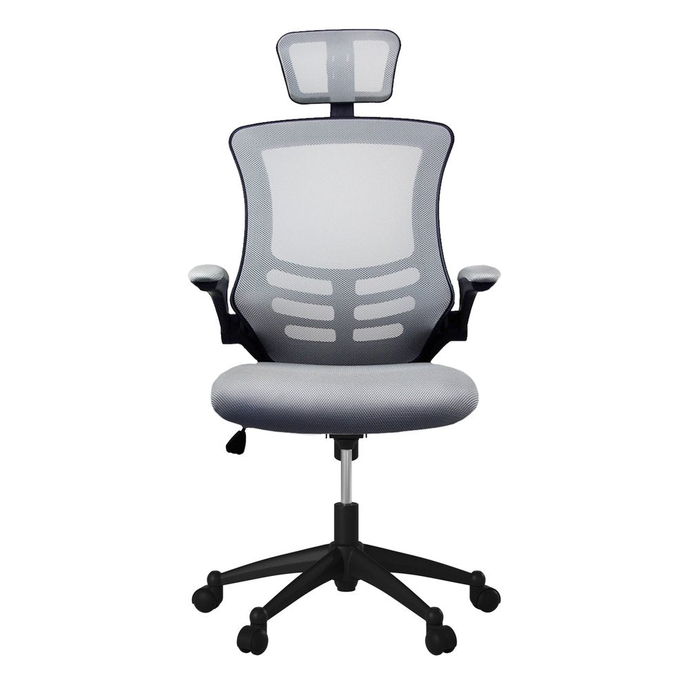 Black Adjustable Height Swivel Rolling Executive Office Chair