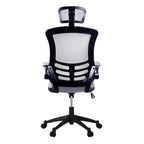 Black Adjustable Height Swivel Rolling Executive Office Chair