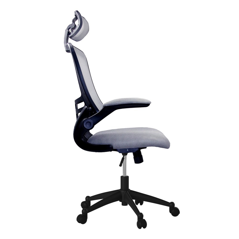 Black Adjustable Height Swivel Rolling Executive Office Chair