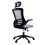 Black Adjustable Height Swivel Rolling Executive Office Chair