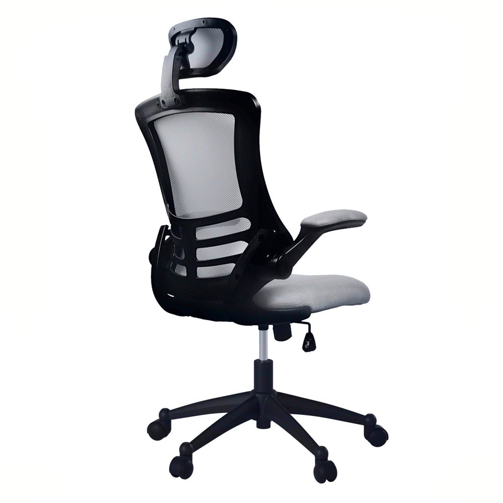 Black Adjustable Height Swivel Rolling Executive Office Chair